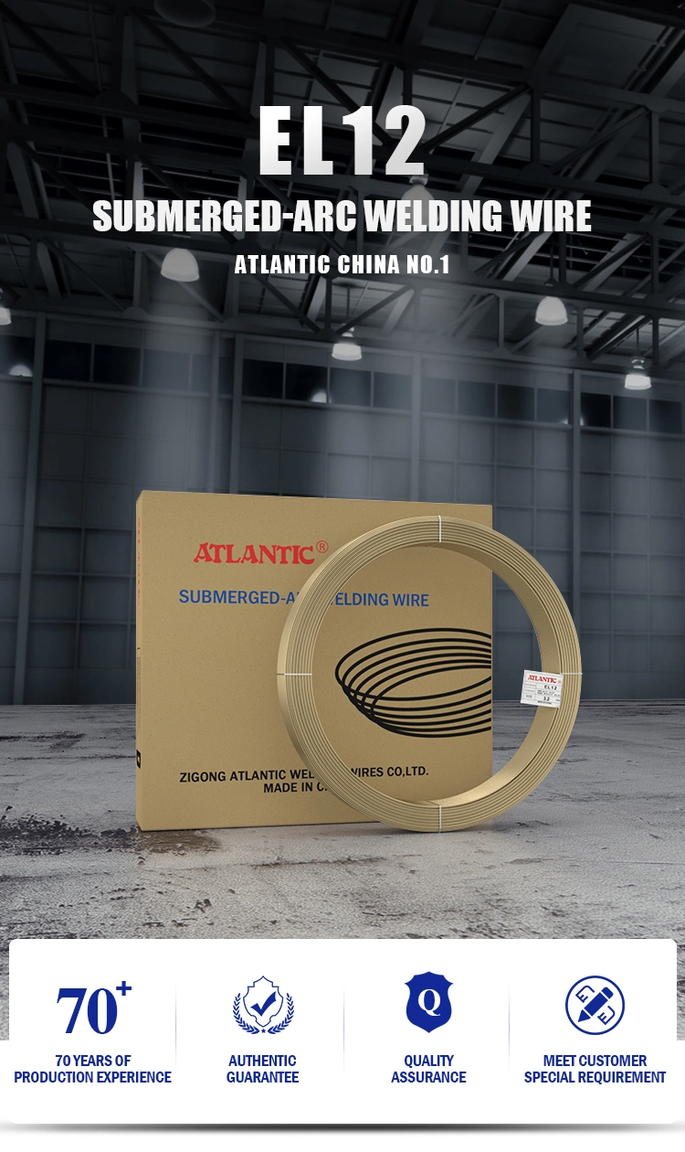 Atlantic EL12 China Factory Supply Submerged Arc Welding Wire with Flux Combination